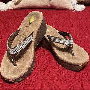 Volatile brand jeweled platform sandals.  So classy!!